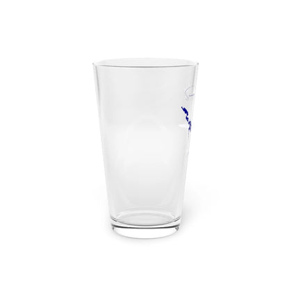 Pennsylvania  Shenango  River  Lake  16oz  Pint  Glass  front  position  view  from  left  16oz.webp