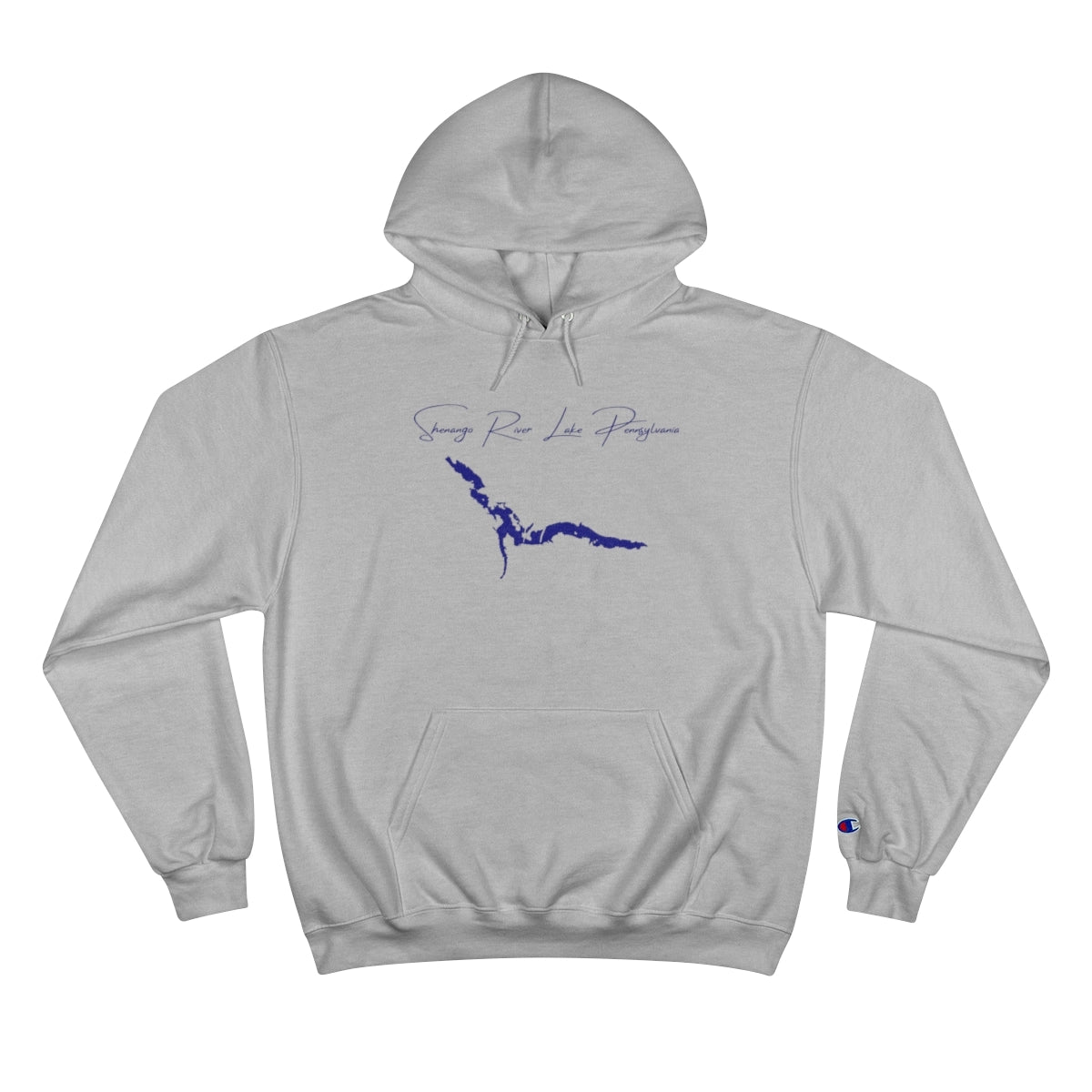 Pennsylvania  Shenango  River  Lake  Hoodie  front  position  view  from  front  light  steel.webp