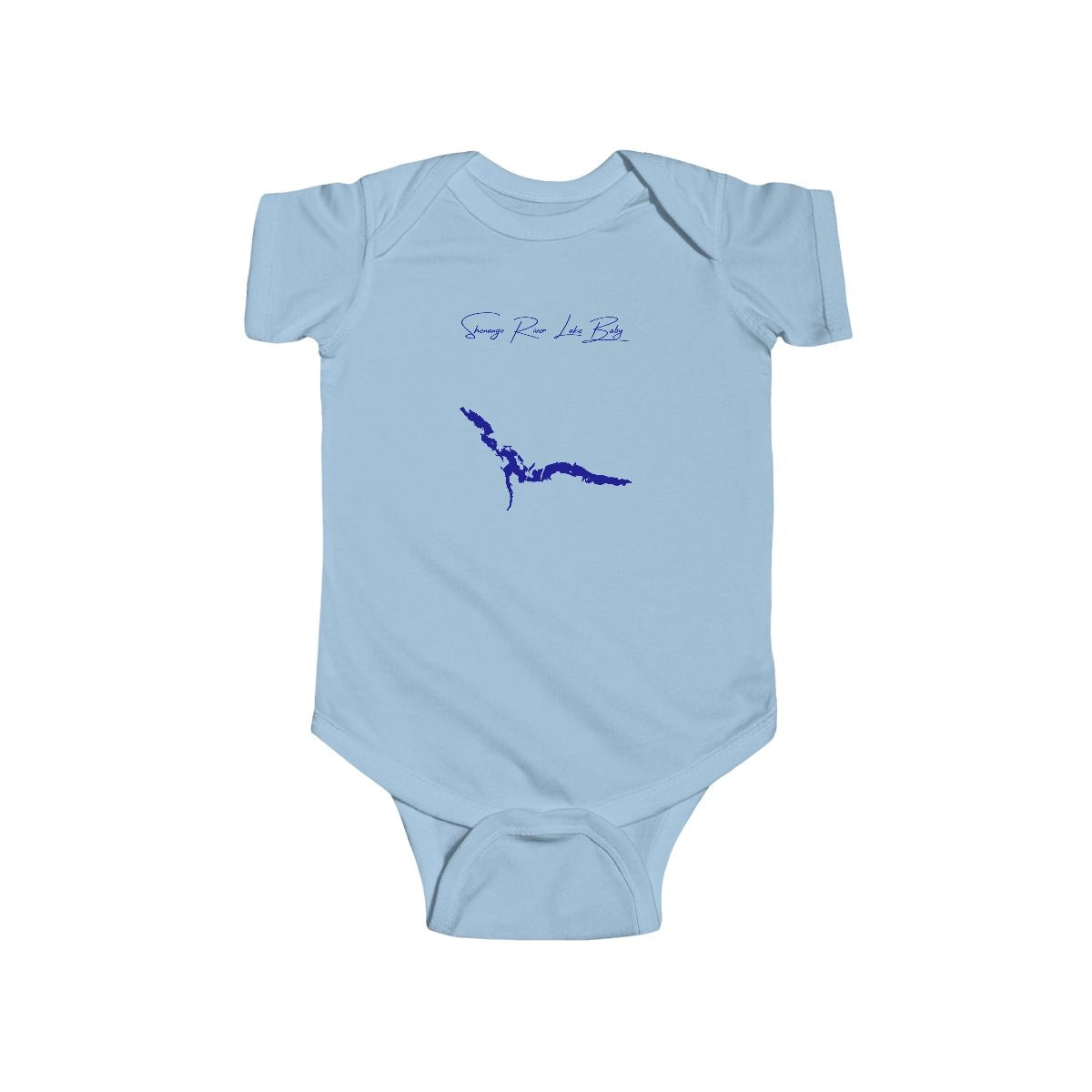 Pennsylvania  Shenango  River  Lake  Onesie  front  position  view  from  front  light  blue.webp