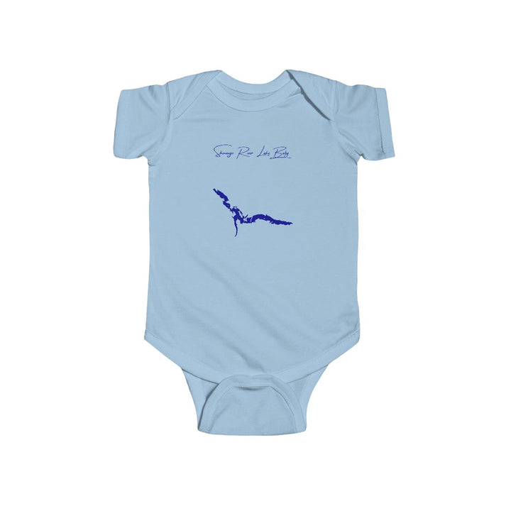 Pennsylvania  Shenango  River  Lake  Onesie  front  position  view  from  front  light  blue.webp