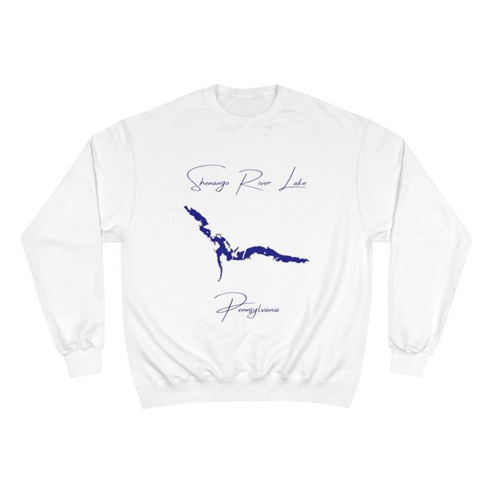 Pennsylvania  Shenango  River  Lake  Sweatshirt  front  position  view  from  front  white.webp