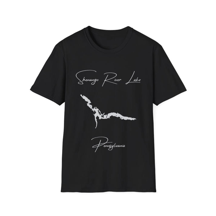 Pennsylvania  Shenango  River  Lake  T-shirt  front  position  view  from  front  black.webp
