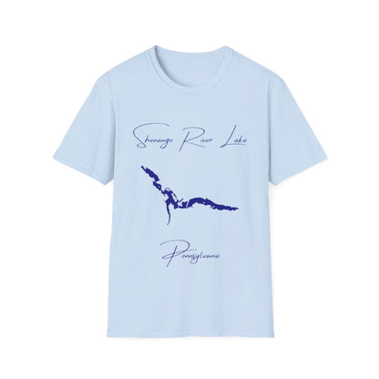 Pennsylvania  Shenango  River  Lake  T-shirt  front  position  view  from  front  light  blue.webp