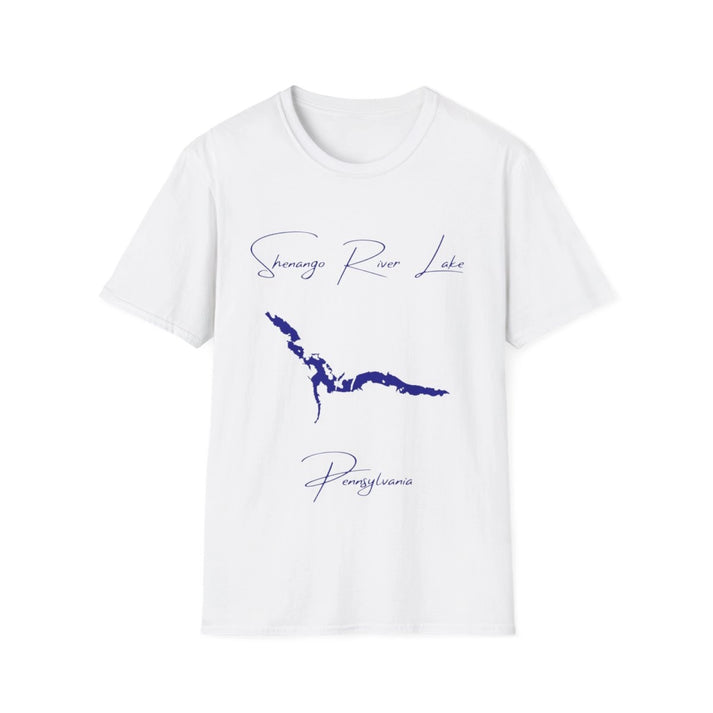 Pennsylvania  Shenango  River  Lake  T-shirt  front  position  view  from  front  white.webp