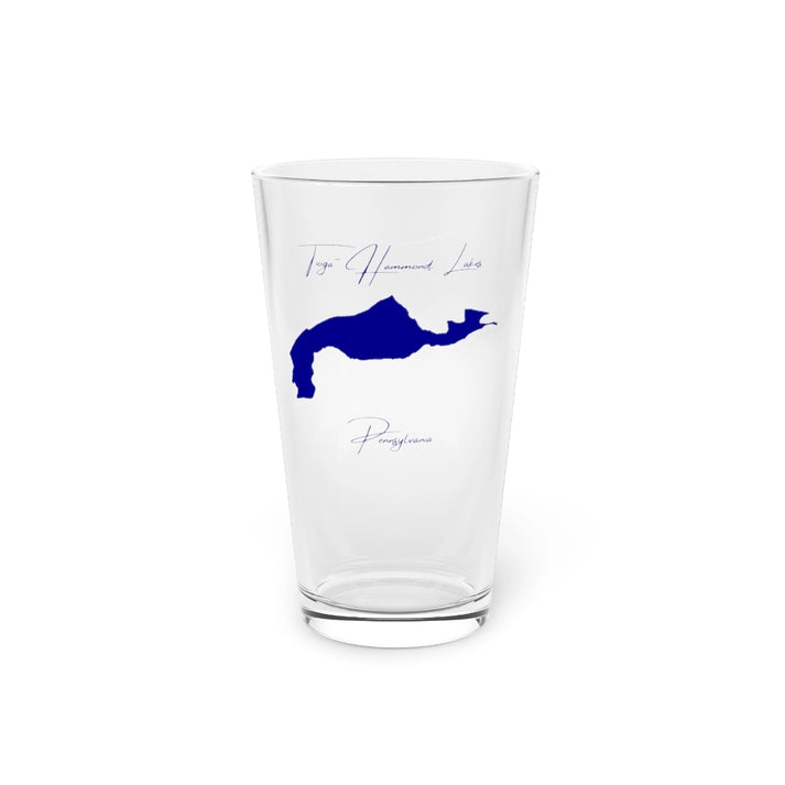 Pennsylvania  Tioga-Hammond  Lakes  16oz  Pint  Glass  front  position  view  from  front  16oz.webp