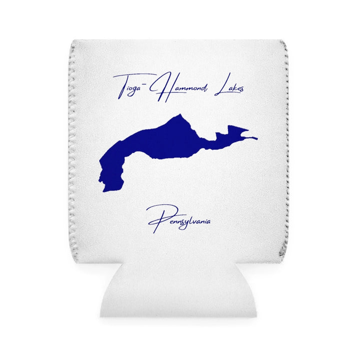 Pennsylvania  Tioga-Hammond  Lakes  Can  Koozie  front  position  view  from  front-1  white.webp