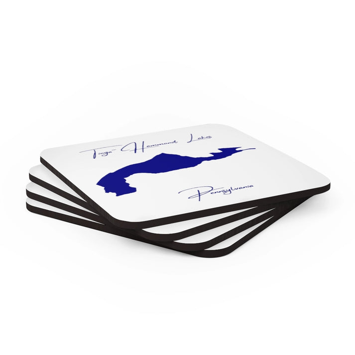 Pennsylvania  Tioga-Hammond  Lakes  Coaster  Set  front  position  view  from  stacked  3.75  x  3.75.webp