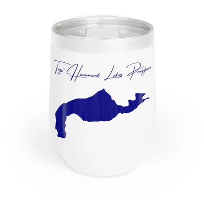 Pennsylvania  Tioga-Hammond  Lakes  Wine  Tumbler  front  position  view  from  front  white.webp
