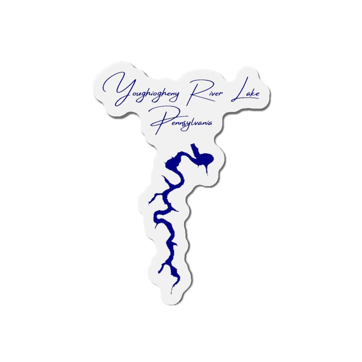 Pennsylvania  Youghiogheny  River  Lake  Die  Cut  Magnet  front  position  view  from  front  4  x  4.webp
