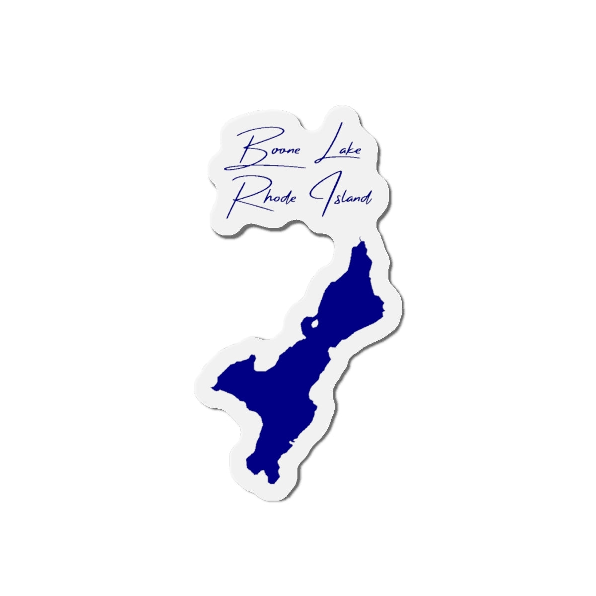 Rhode  Island  Boone  Lake  Die  Cut  Magnet  front  position  view  from  front  4  x  4.webp