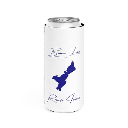 Rhode  Island  Boone  Lake  Slim  Can  Koozie  front  position  view  from  front  white.webp