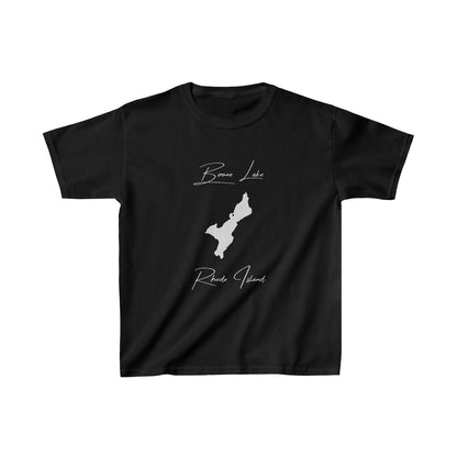 Rhode  Island  Boone  Lake  Youth  T-shirt  front  position  view  from  front  black.webp