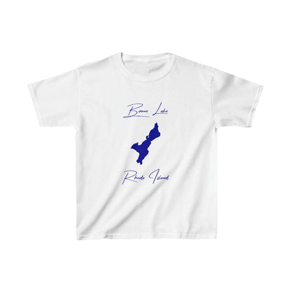 Rhode  Island  Boone  Lake  Youth  T-shirt  front  position  view  from  front  white.webp