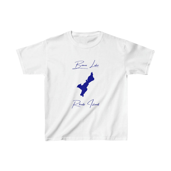 Rhode  Island  Boone  Lake  Youth  T-shirt  front  position  view  from  front  white.webp