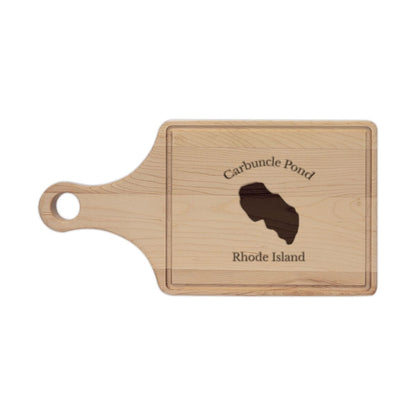 Rhode  Island  Carbuncle  Pond  Engraved  Cutting  Board  front  position  view  from  front  maple.webp