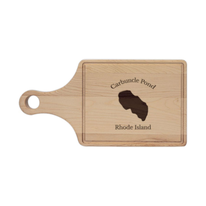 Rhode  Island  Carbuncle  Pond  Engraved  Cutting  Board  front  position  view  from  front  maple.webp