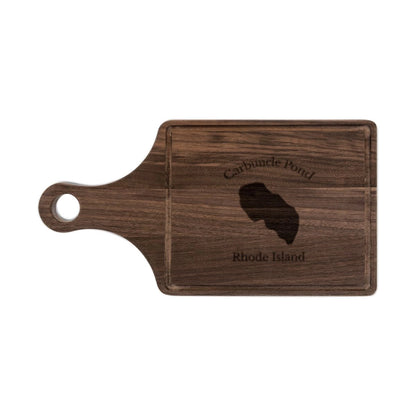 Rhode  Island  Carbuncle  Pond  Engraved  Cutting  Board  front  position  view  from  front  walnut.webp