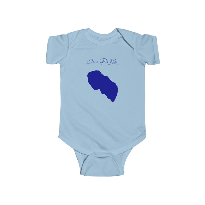 Rhode  Island  Carbuncle  Pond  Onesie  front  position  view  from  front  light  blue.webp