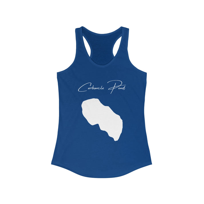 Rhode  Island  Carbuncle  Pond  Racerback-Tank  front  position  view  from  front  solid  royal.webp
