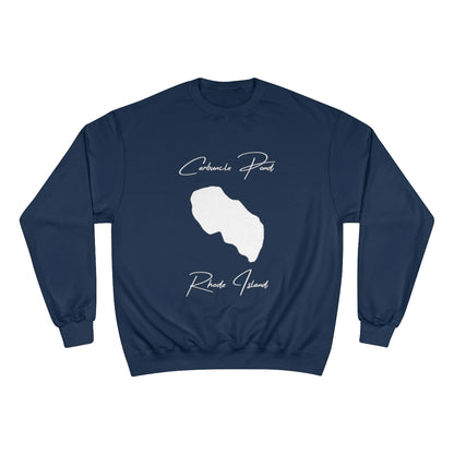 Rhode  Island  Carbuncle  Pond  Sweatshirt  front  position  view  from  front  navy.webp
