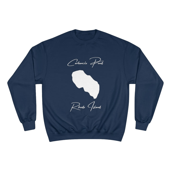 Rhode  Island  Carbuncle  Pond  Sweatshirt  front  position  view  from  front  navy.webp