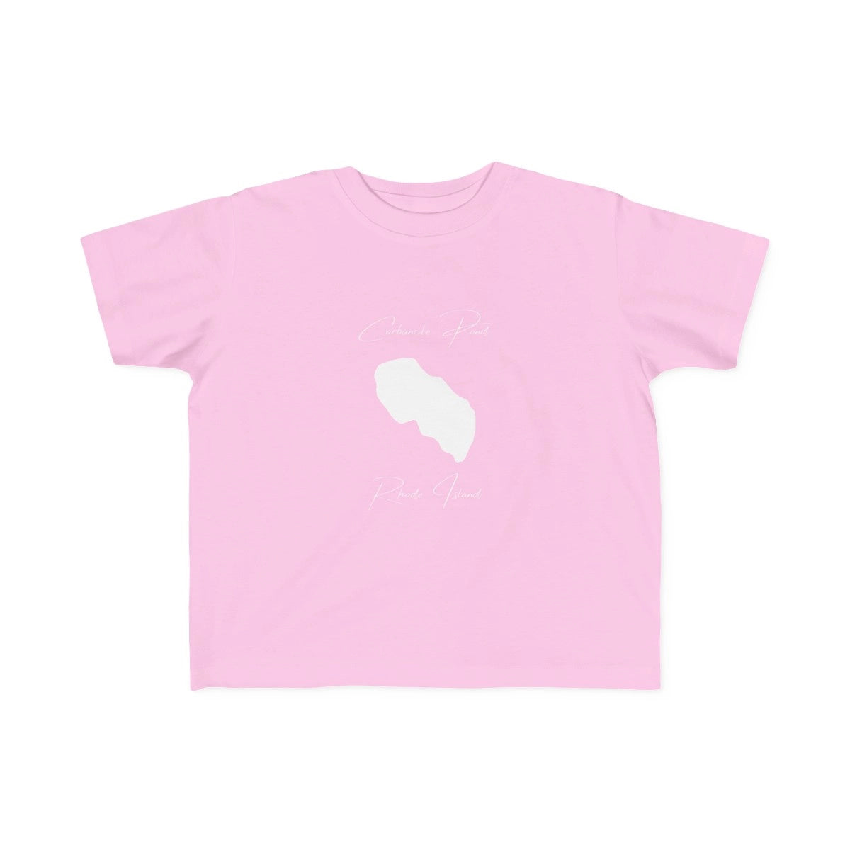 Rhode  Island  Carbuncle  Pond  Toddler  T-shirt  front  position  view  from  front  pink.webp