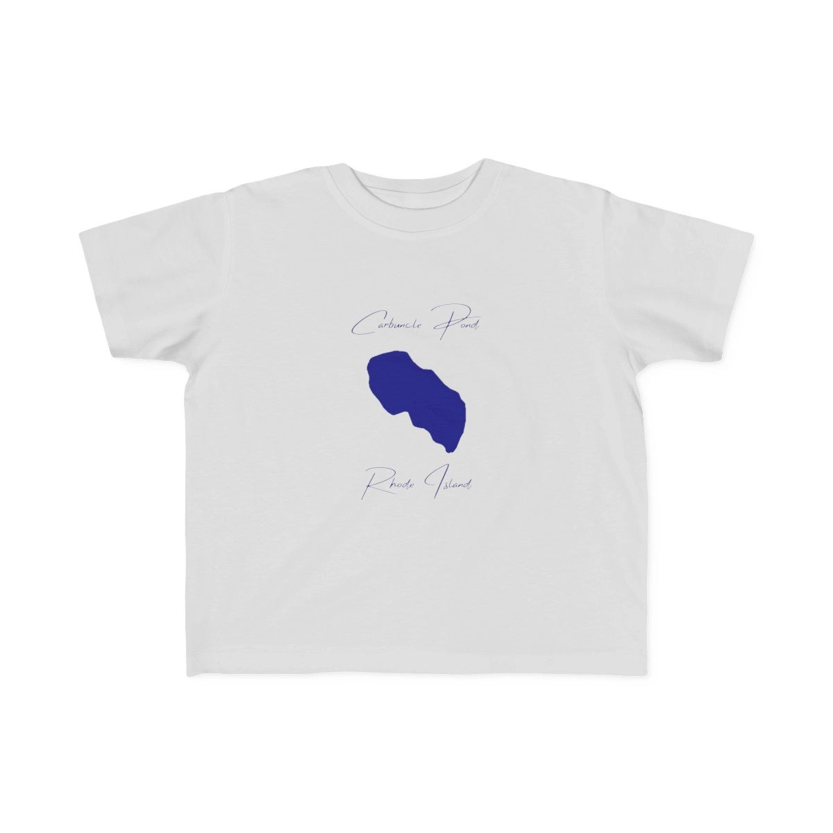 Rhode  Island  Carbuncle  Pond  Toddler  T-shirt  front  position  view  from  front  silver.webp