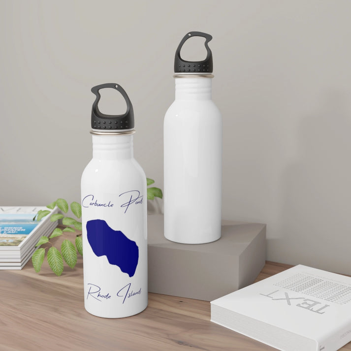 Rhode  Island  Carbuncle  Pond  Water  bottle  other  position  view  from  context-2  white.webp