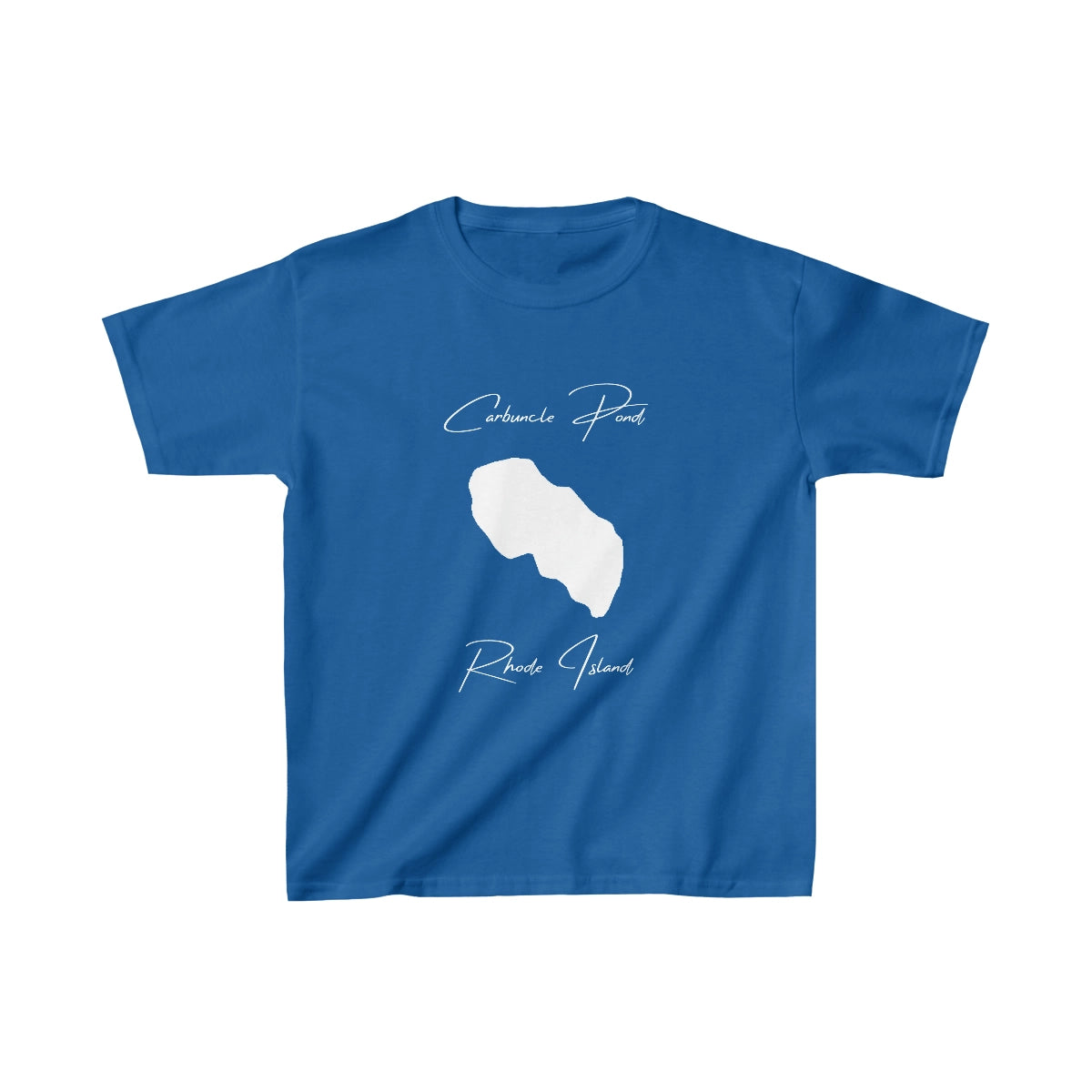 Rhode  Island  Carbuncle  Pond  Youth  T-shirt  front  position  view  from  front  royal.webp