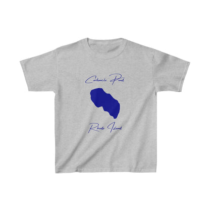 Rhode  Island  Carbuncle  Pond  Youth  T-shirt  front  position  view  from  front  sport  grey.webp