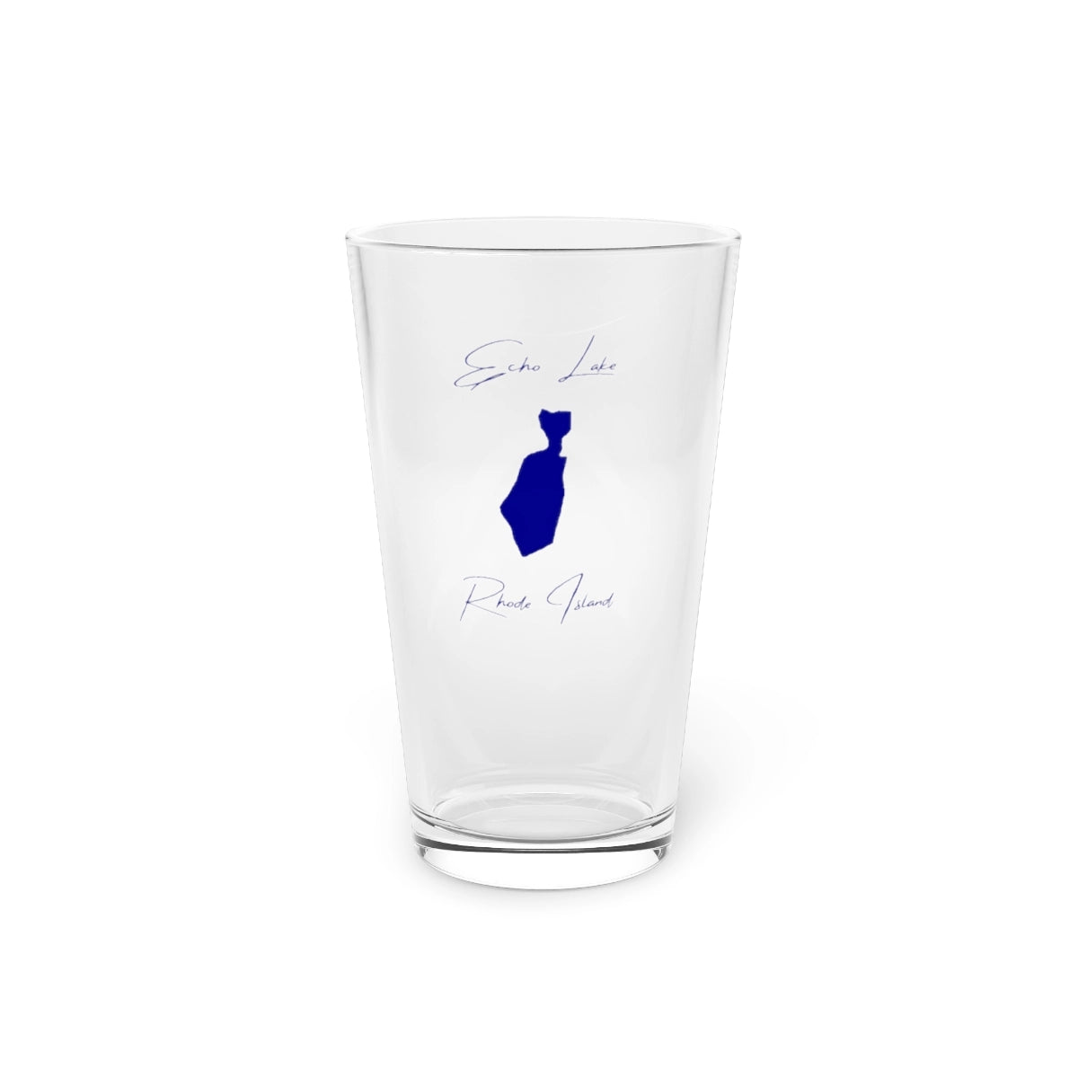 Rhode  Island  Echo  Lake  16oz  Pint  Glass  front  position  view  from  front  16oz.webp