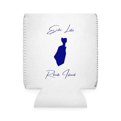 Rhode  Island  Echo  Lake  Can  Koozie  front  position  view  from  front-1  white.webp