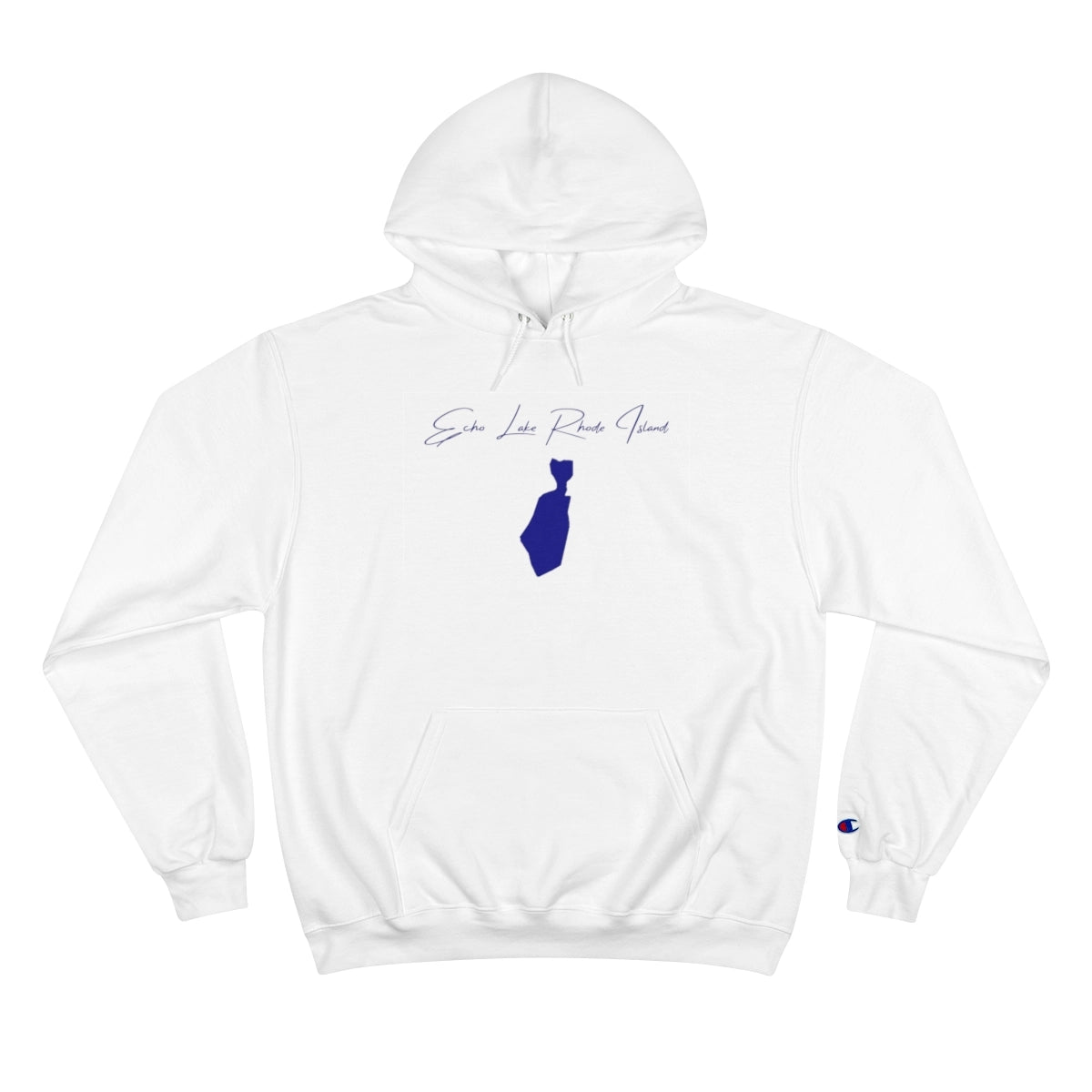 Rhode  Island  Echo  Lake  Hoodie  front  position  view  from  front  white.webp