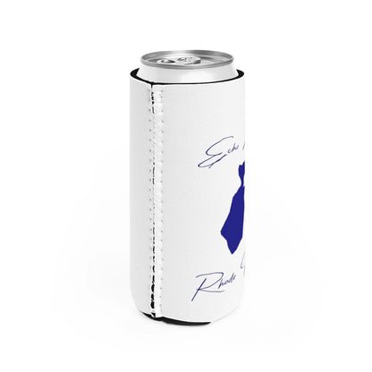 Rhode  Island  Echo  Lake  Slim  Can  Koozie  all  position  view  from  right  white.webp