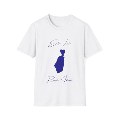 Rhode  Island  Echo  Lake  T-shirt  front  position  view  from  front  white.webp
