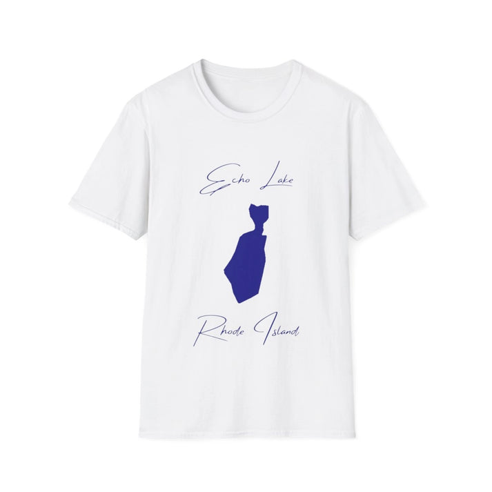 Rhode  Island  Echo  Lake  T-shirt  front  position  view  from  front  white.webp