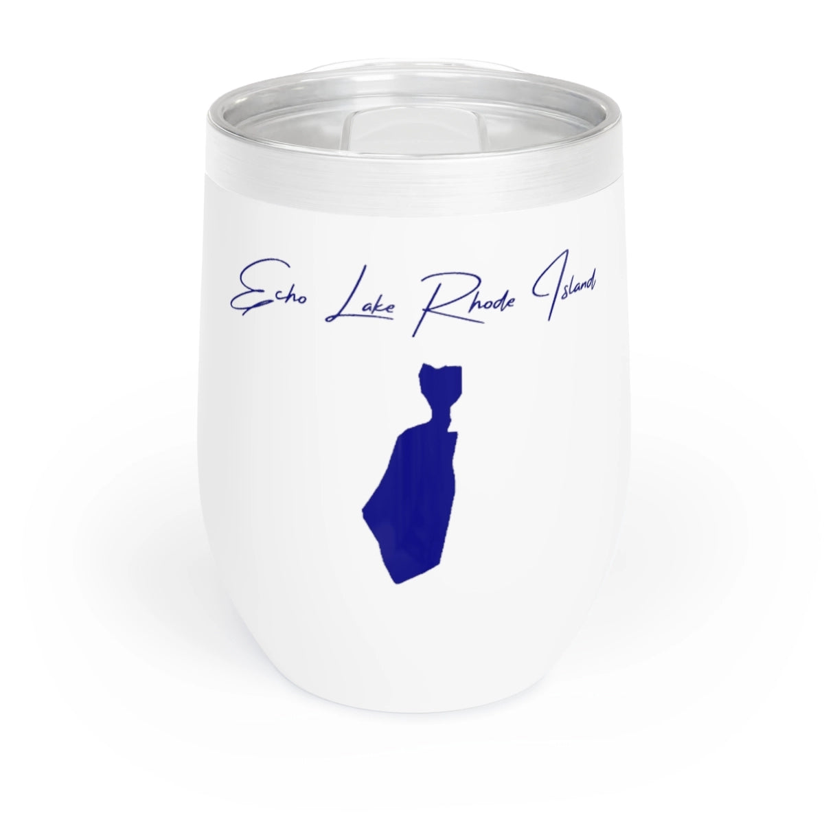 Rhode  Island  Echo  Lake  Wine  Tumbler  front  position  view  from  front  white.webp