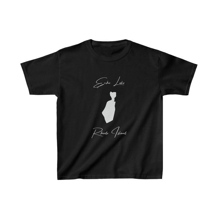 Rhode  Island  Echo  Lake  Youth  T-shirt  front  position  view  from  front  black.webp