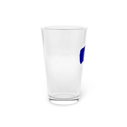 Rhode  Island  Geneva  Pond  16oz  Pint  Glass  front  position  view  from  left  16oz.webp