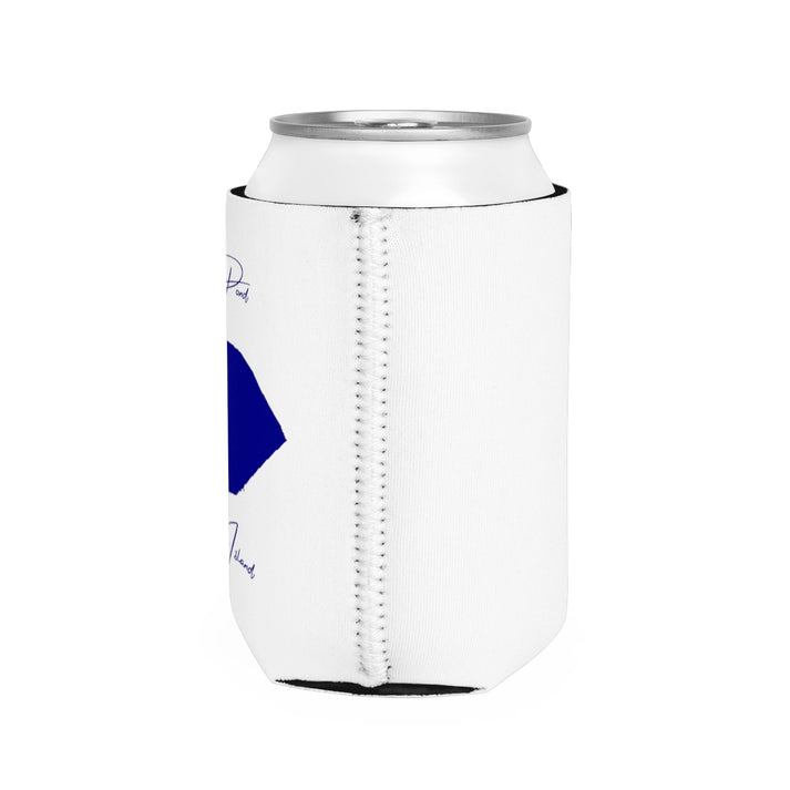 Rhode  Island  Geneva  Pond  Can  Koozie  all  position  view  from  right  white.webp