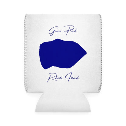 Rhode  Island  Geneva  Pond  Can  Koozie  front  position  view  from  front-1  white.webp