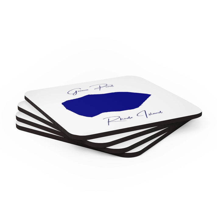 Rhode  Island  Geneva  Pond  Coaster  Set  front  position  view  from  stacked  3.75  x  3.75.webp