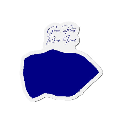 Rhode  Island  Geneva  Pond  Die  Cut  Magnet  front  position  view  from  front  4  x  4.webp