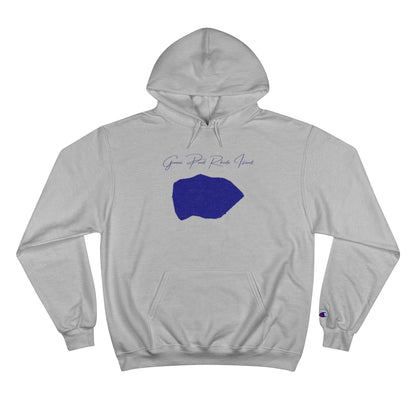 Rhode  Island  Geneva  Pond  Hoodie  front  position  view  from  front  light  steel.webp