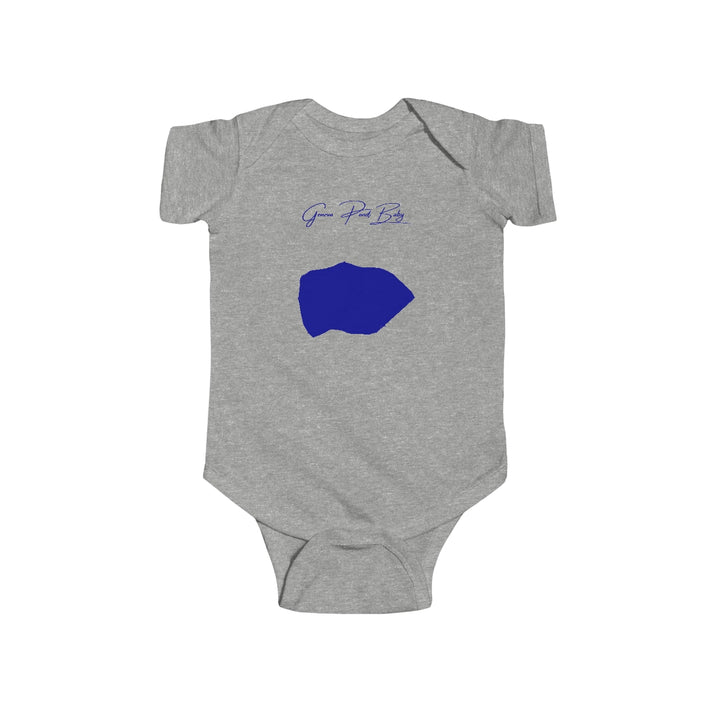 Rhode  Island  Geneva  Pond  Onesie  front  position  view  from  front  heather.webp