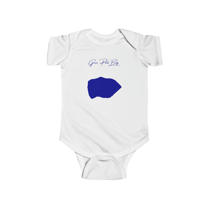 Rhode  Island  Geneva  Pond  Onesie  front  position  view  from  front  white.webp