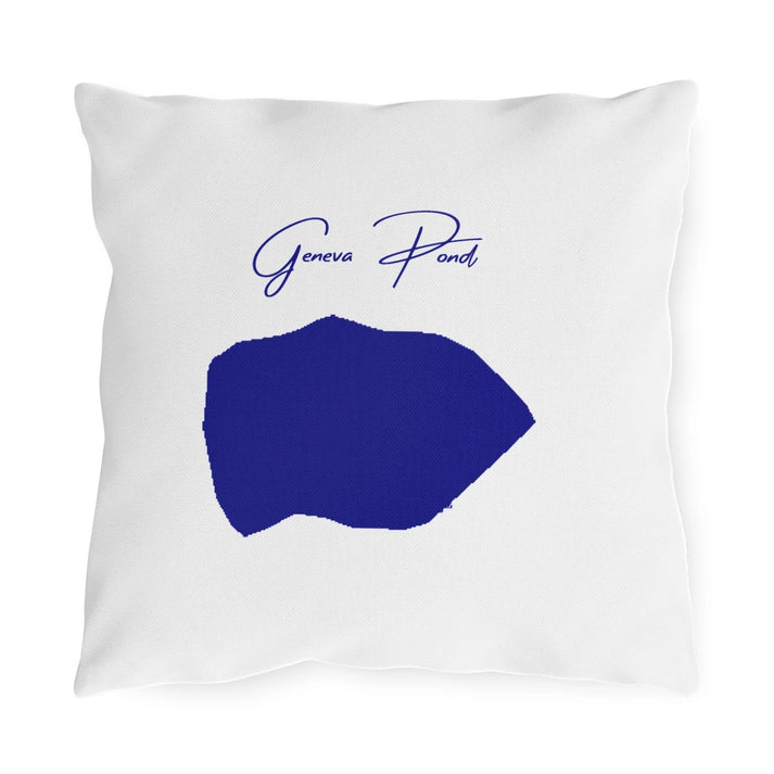 Rhode  Island  Geneva  Pond  Outdoor  Pillow  front  position  view  from  front  16  x  16.webp