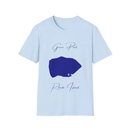 Rhode  Island  Geneva  Pond  T-shirt  front  position  view  from  front  light  blue.webp