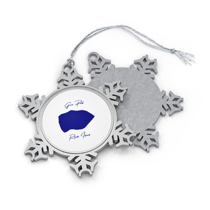 Rhode  Island  Geneva  Pond  XMAS  Ornament  front  position  view  from  front-and-back  one  size.webp