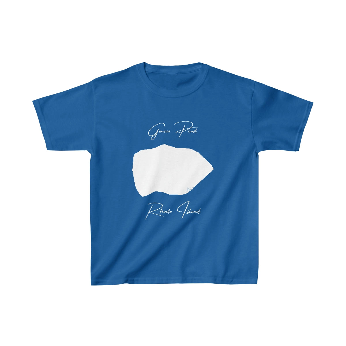 Rhode  Island  Geneva  Pond  Youth  T-shirt  front  position  view  from  front  royal.webp
